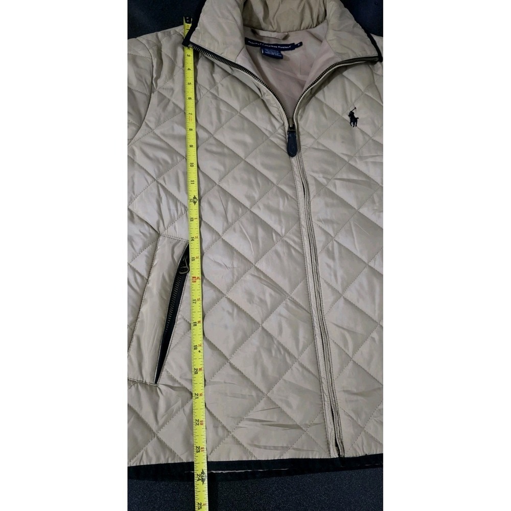 Vintage Ralph Lauren Sport Equestrian Jacket Womens Quilted Horse Zip Hiking S - Picture 6 of 6